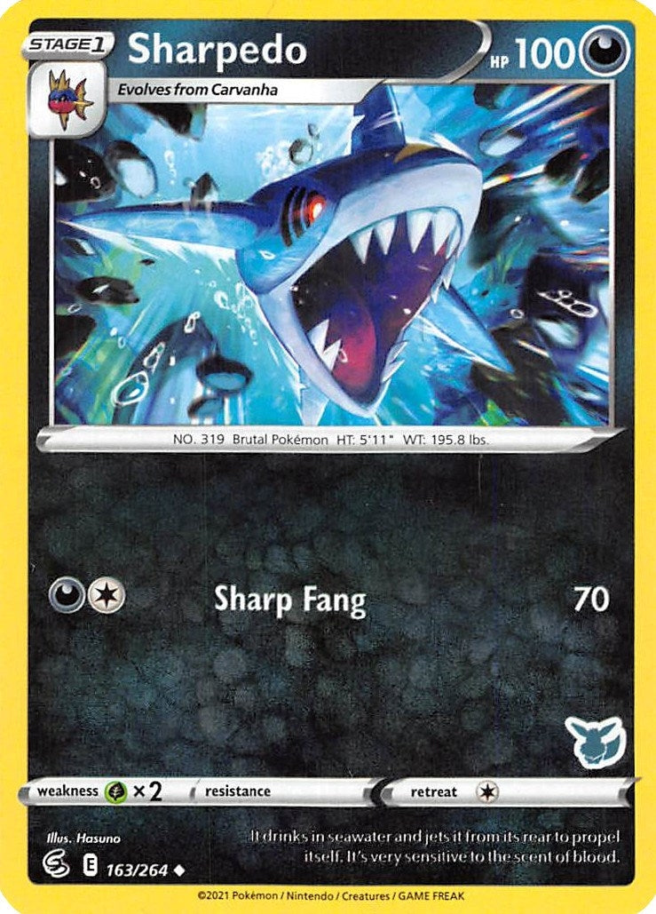 Image for Sharpedo - 163/264 (Eevee Stamped) (163/264) (Battle Academy 2022) - Pokemon