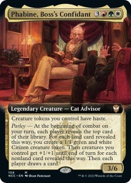 Image for Phabine, Boss's Confidant (Extended Art) (108) (Commander: Streets of New Capenna) - Magic: The Gathering