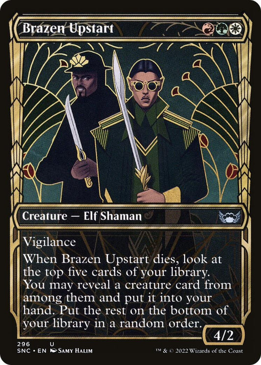Image for Brazen Upstart (Showcase) (296) (Streets of New Capenna) - Magic: The Gathering