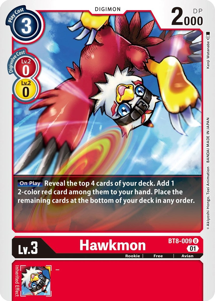 Image for Hawkmon (BT8-009 U) (New Awakening) - Digimon Card Game