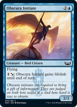 Image for Obscura Initiate (50) (Streets of New Capenna) - Magic: The Gathering