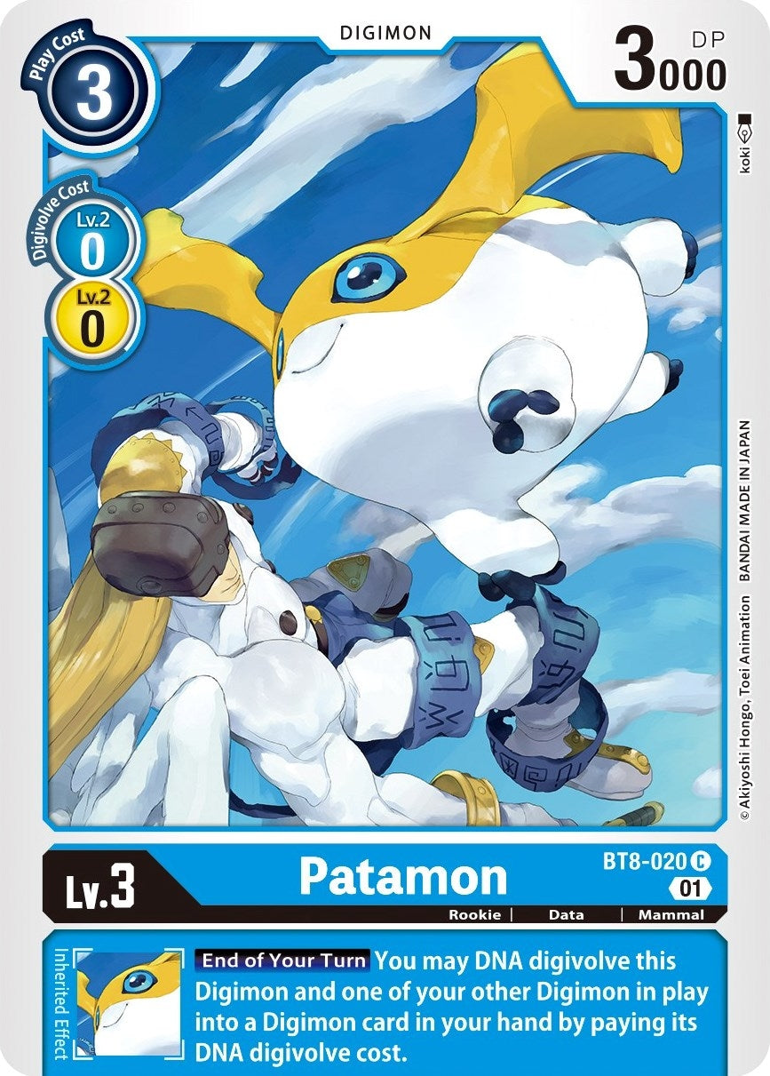 Image for Patamon (BT8-020 C) (New Awakening) - Digimon Card Game