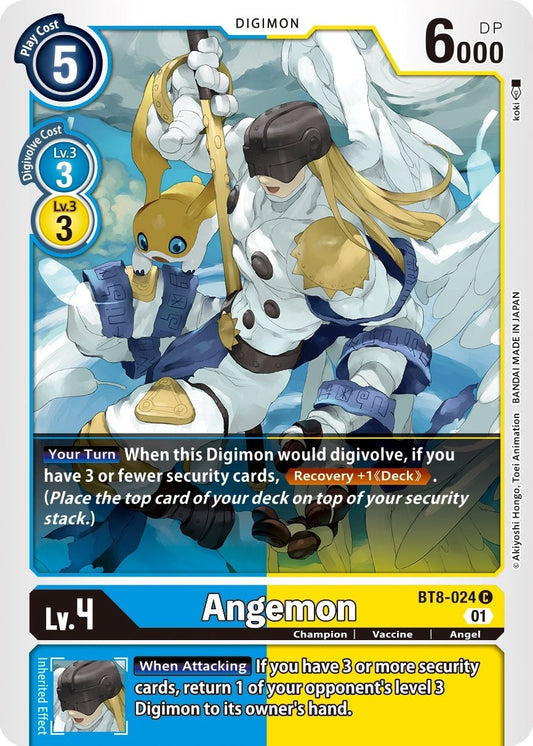 Image for Angemon (BT8-024 C) (New Awakening) - Digimon Card Game