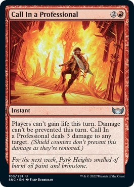 Image for Call In a Professional (103) (Streets of New Capenna) - Magic: The Gathering