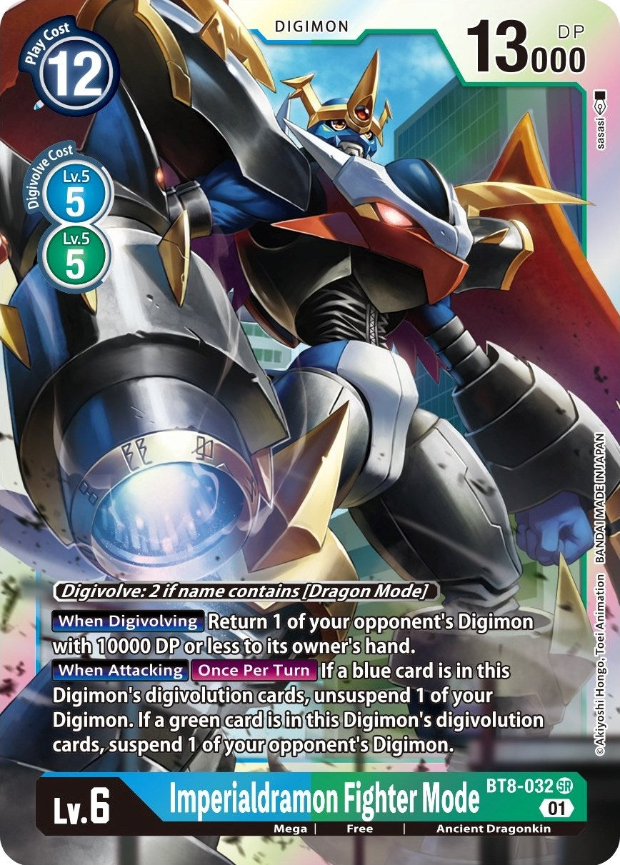 Image for Imperialdramon Fighter Mode (BT8-032 SR) (New Awakening) - Digimon Card Game