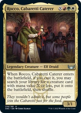 Image for Rocco, Cabaretti Caterer (218) (Streets of New Capenna) - Magic: The Gathering
