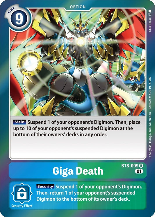 Image for Giga Death (BT8-099 R) (New Awakening) - Digimon Card Game