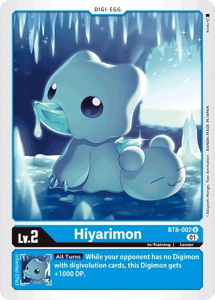 Image for Hiyarimon (BT8-002 U) (New Awakening) - Digimon Card Game