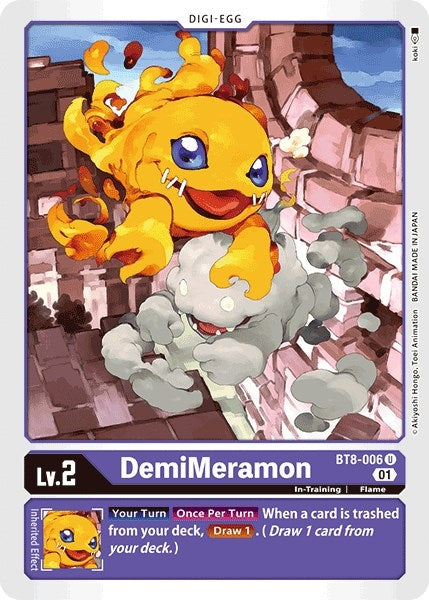 Image for DemiMeramon (BT8-006 U) (New Awakening) - Digimon Card Game