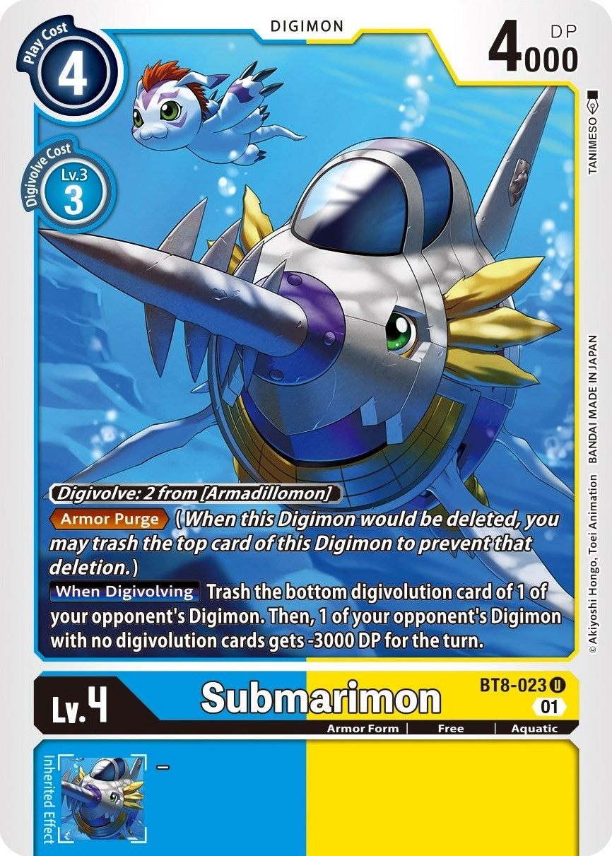 Image for Submarimon (BT8-023 U) (New Awakening) - Digimon Card Game
