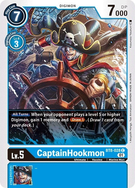 Image for CaptainHookmon (BT8-028 C) (New Awakening) - Digimon Card Game