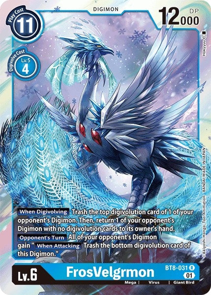 Image for FrosVelgrmon (BT8-031 R) (New Awakening) - Digimon Card Game