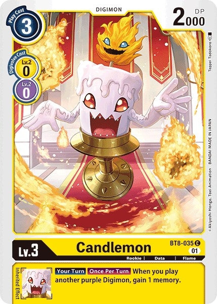 Image for Candlemon (BT8-035 C) (New Awakening) - Digimon Card Game