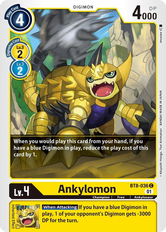 Image for Ankylomon (BT8-036 C) (New Awakening) - Digimon Card Game