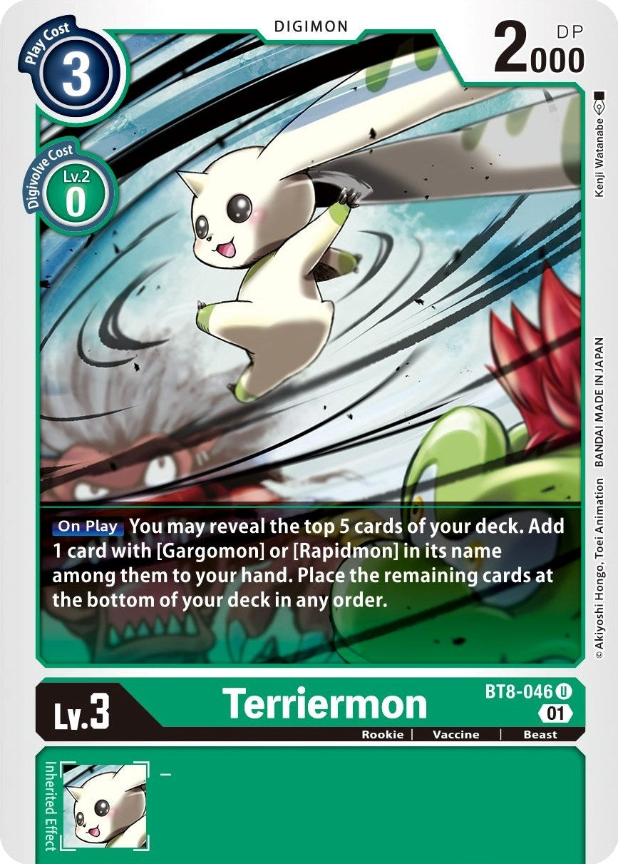 Image for Terriermon (BT8-046 U) (New Awakening) - Digimon Card Game