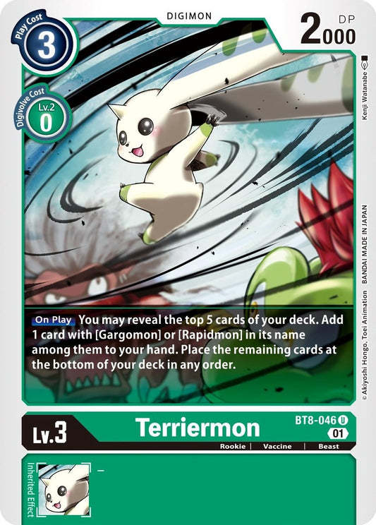 Image for Terriermon (BT8-046 U) (New Awakening) - Digimon Card Game