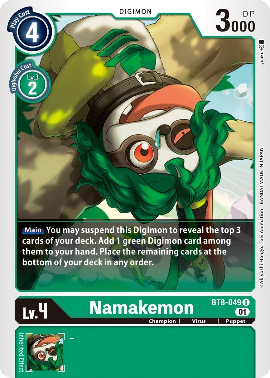 Image for Namakemon (BT8-049 U) (New Awakening) - Digimon Card Game