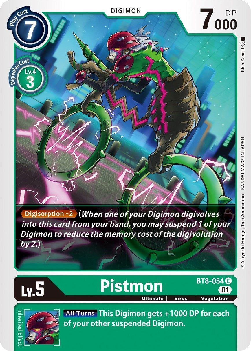 Image for Pistmon (BT8-054 C) (New Awakening) - Digimon Card Game