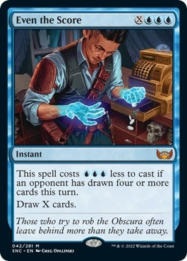 Image for Even the Score (42) (Streets of New Capenna) - Magic: The Gathering
