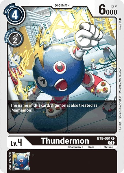 Image for Thundermon (BT8-061 C) (New Awakening) - Digimon Card Game