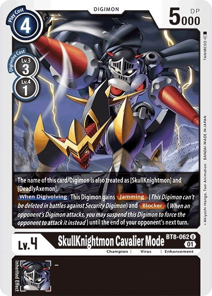 Image for SkullKnightmon Cavalier Mode (BT8-062 U) (New Awakening) - Digimon Card Game