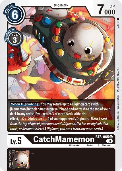 Image for CatchMamemon (BT8-065 C) (New Awakening) - Digimon Card Game