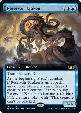 Image for Reservoir Kraken (Extended Art) (413) (Streets of New Capenna) - Magic: The Gathering