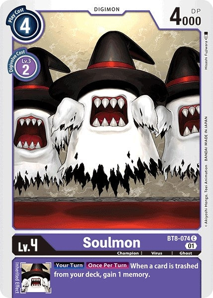 Image for Soulmon (BT8-074 C) (New Awakening) - Digimon Card Game