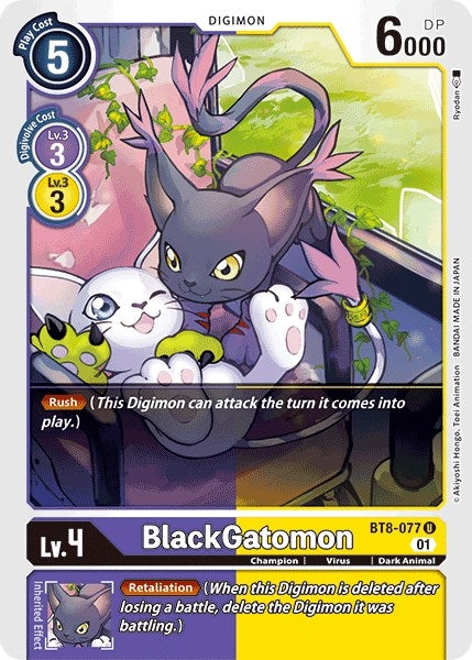 Image for BlackGatomon (BT8-077 U) (New Awakening) - Digimon Card Game