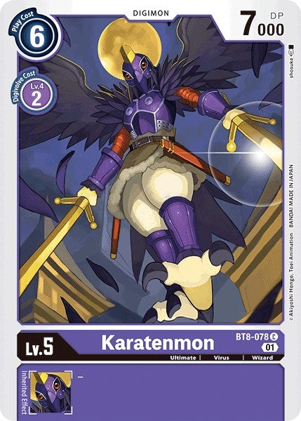 Image for Karatenmon (BT8-078 C) (New Awakening) - Digimon Card Game
