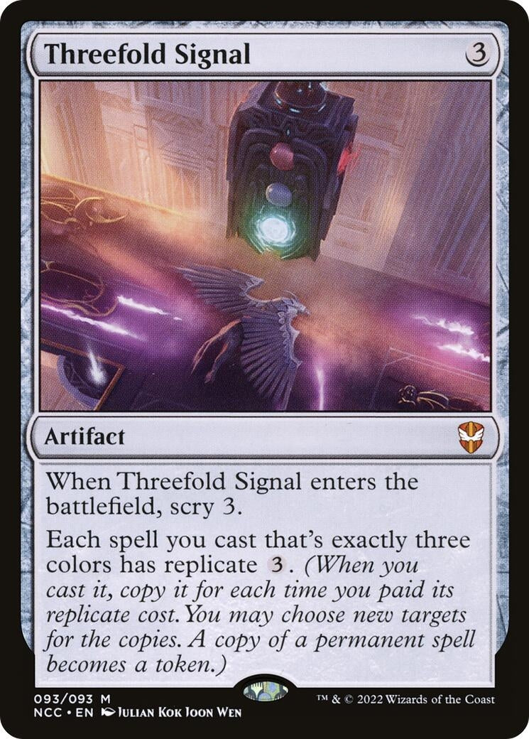 Image for Threefold Signal (93) (Commander: Streets of New Capenna) - Magic: The Gathering
