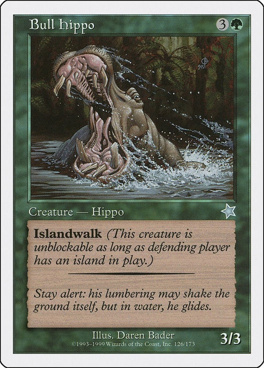 Image for Bull Hippo (126) (Starter 1999) - Magic: The Gathering