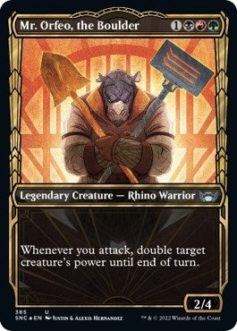 Image for Mr. Orfeo, the Boulder (Gilded Foil) (385) (Streets of New Capenna) - Magic: The Gathering