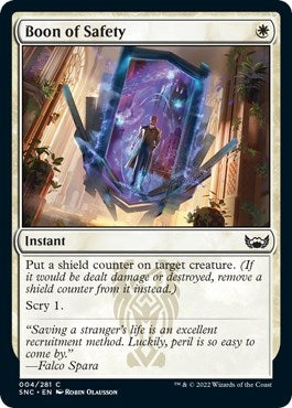 Image for Boon of Safety (4) (Streets of New Capenna) - Magic: The Gathering