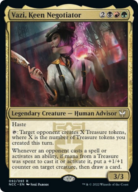 Image for Vazi, Keen Negotiator (92) (Commander: Streets of New Capenna) - Magic: The Gathering