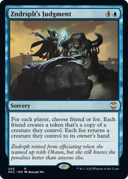 Image for Zndrsplt's Judgment (240) (Commander: Streets of New Capenna) - Magic: The Gathering