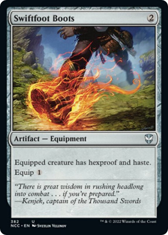 Image for Swiftfoot Boots (382) (Commander: Streets of New Capenna) - Magic: The Gathering