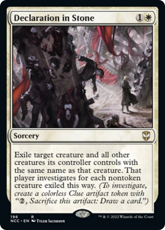 Image for Declaration in Stone (196) (Commander: Streets of New Capenna) - Magic: The Gathering
