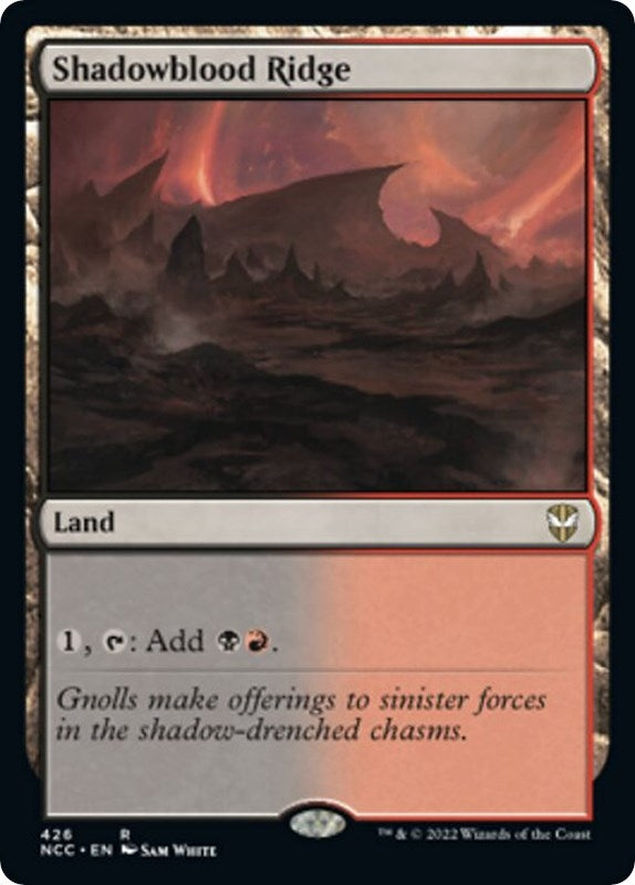 Image for Shadowblood Ridge (426) (Commander: Streets of New Capenna) - Magic: The Gathering