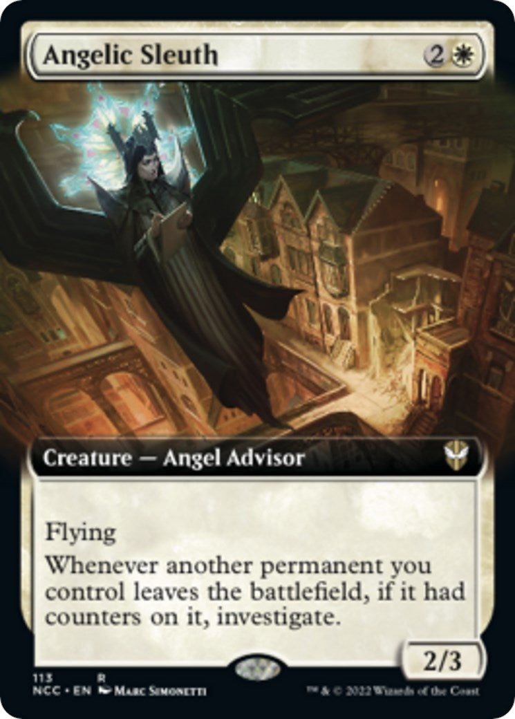 Image for Angelic Sleuth (Extended Art) (113) (Commander: Streets of New Capenna) - Magic: The Gathering
