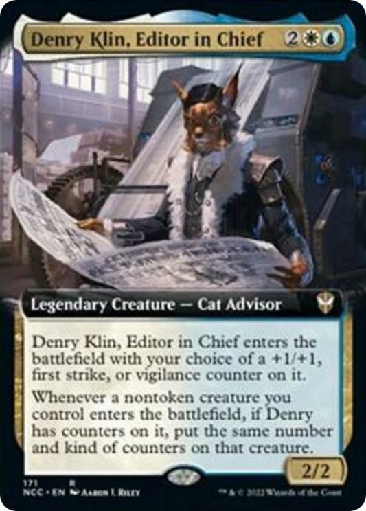 Image for Denry Klin, Editor in Chief (Extended Art) (171) (Commander: Streets of New Capenna) - Magic: The Gathering