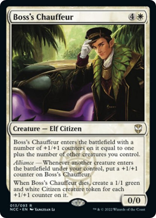 Image for Boss's Chauffeur (13) (Commander: Streets of New Capenna) - Magic: The Gathering