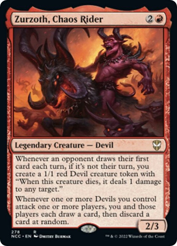 Image for Zurzoth, Chaos Rider (278) (Commander: Streets of New Capenna) - Magic: The Gathering