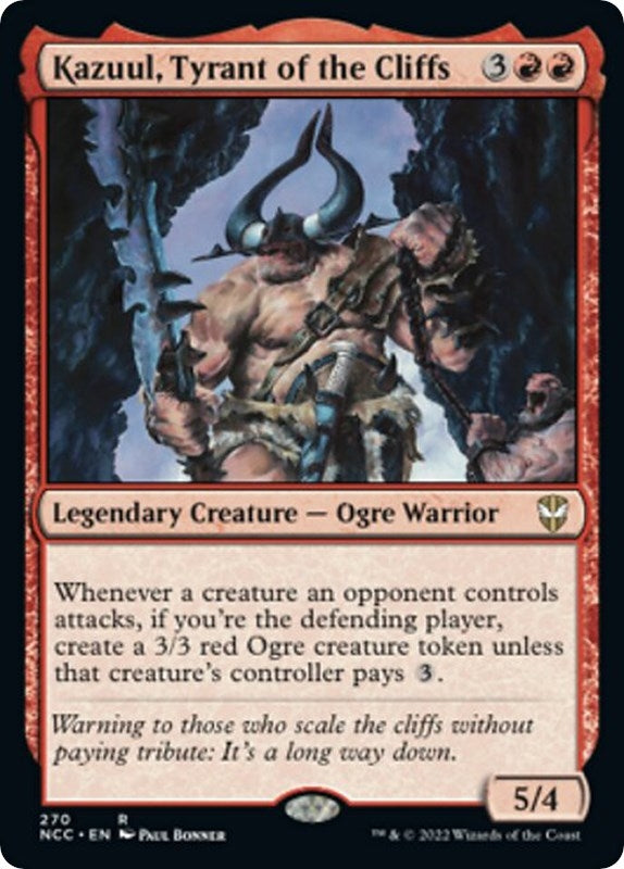 Image for Kazuul, Tyrant of the Cliffs (270) (Commander: Streets of New Capenna) - Magic: The Gathering