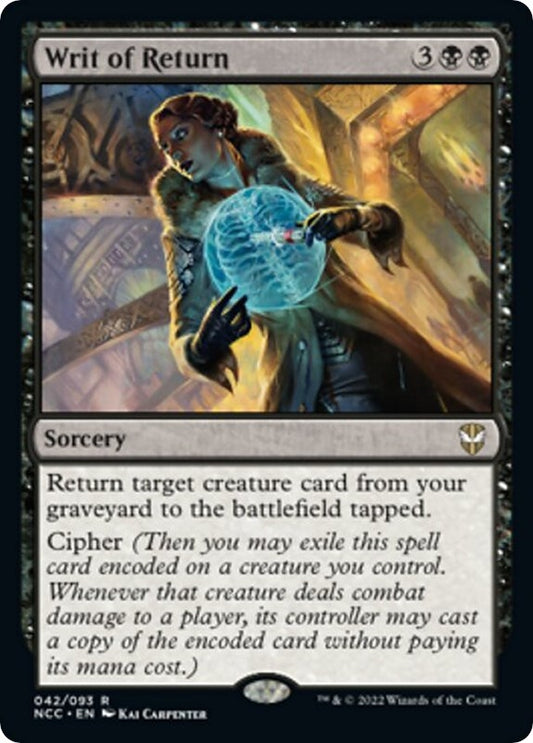 Image for Writ of Return (42) (Commander: Streets of New Capenna) - Magic: The Gathering