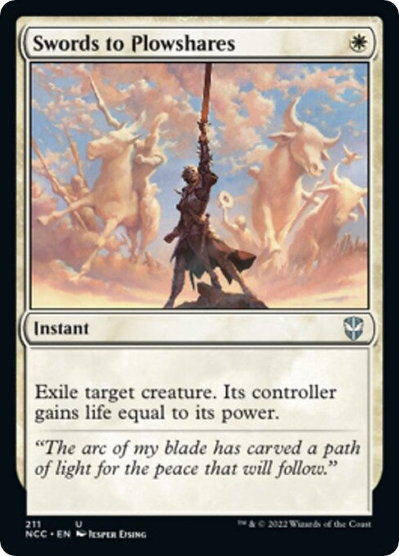 Image for Swords to Plowshares (211) (Commander: Streets of New Capenna) - Magic: The Gathering