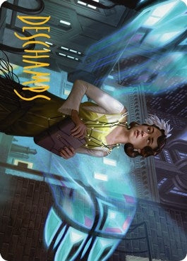 Image for Giada, Font of Hope Art Card (4/81) (Gold-Stamped Signature) (4) (Art Series: Streets of New Capenna) - Magic: The Gathering