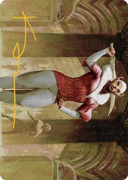 Image for Mage's Attendant Art Card (Gold-Stamped Signature) (5) (Art Series: Streets of New Capenna) - Magic: The Gathering