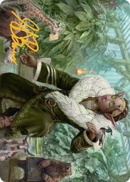 Image for Rumor Gatherer Art Card (Gold-Stamped Signature) (7) (Art Series: Streets of New Capenna) - Magic: The Gathering