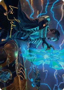 Image for Brokers Veteran Art Card (Gold-Stamped Signature) (10) (Art Series: Streets of New Capenna) - Magic: The Gathering